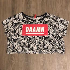 Graphic Tee Crop Top